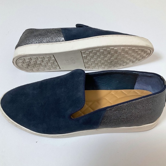 Birdies The Swift Slip On Sneakers | Suede | Night Sky Blue | Size 8.5 - Picture 7 of 13